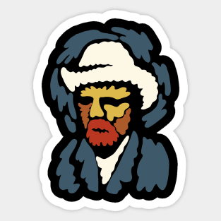 Van Gogh Minimal Portrait Sticker